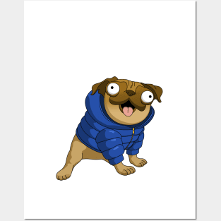 Rufus the Puffer Pug Posters and Art